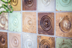 Office Wall with Circle Texture